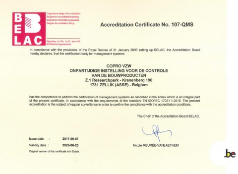 Certification de systèmes de gestion - Copro